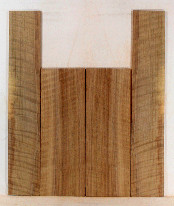 Claro Walnut Ukulele Back and Sides, Baritone Size, Orchard Recovery Eco-friendly, Great Color, Contrast, and Figure (LD74)