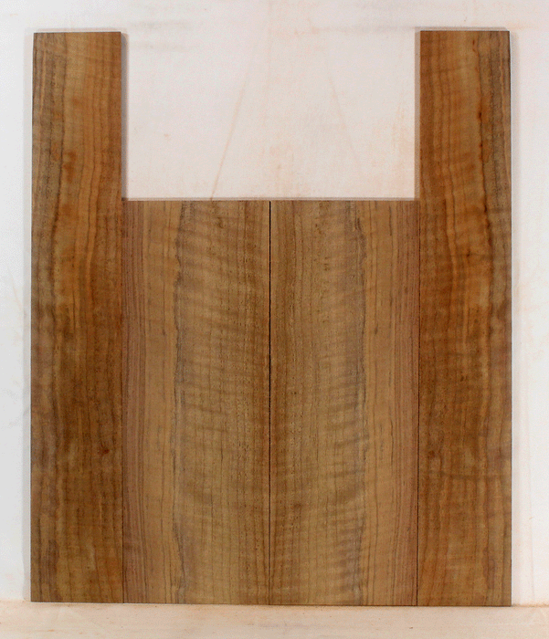 Claro Walnut Ukulele Back and Sides, Baritone Size, Orchard Recovery Eco-friendly, Great Color, Contrast, and Figure (LD77)