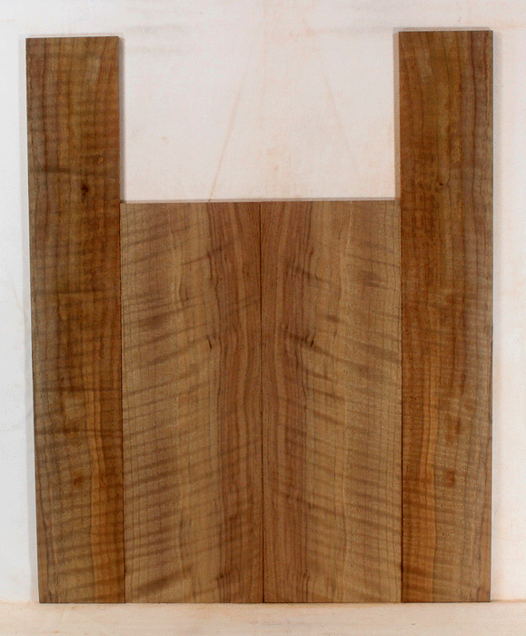 Claro Walnut Ukulele Back and Sides, Baritone Size, Orchard Recovery Eco-friendly, Great Color, Contrast, and Figure (LD81)