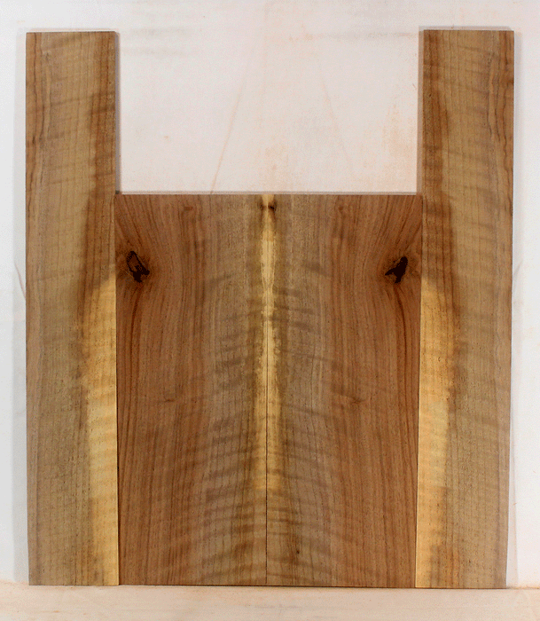 Claro Walnut Ukulele Back and Sides, Baritone Size, Orchard Recovery Eco-friendly, Great Color, Contrast, and Figure (LD82)