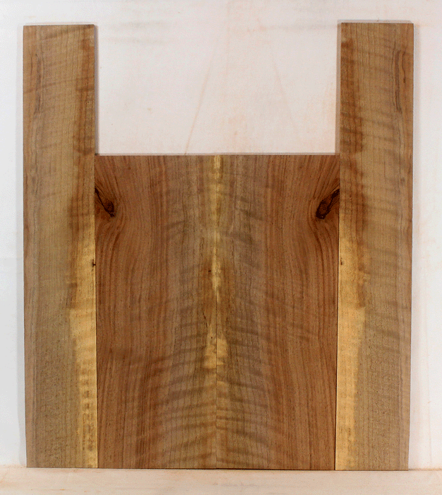 Claro Walnut Ukulele Back and Sides, Baritone Size, Orchard Recovery Eco-friendly, Great Color, Contrast, and Figure (LD83)