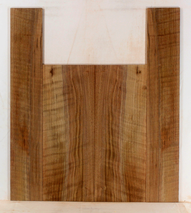 Claro Walnut Ukulele Back and Sides, Baritone Size, Orchard Recovery Eco-friendly, Great Color, Contrast, and Figure (LD88)