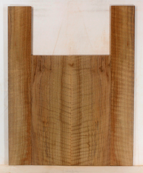 Claro Walnut Ukulele Back and Sides, Baritone Size, Orchard Recovery Eco-friendly, Great Color, Contrast, and Figure (LD90)