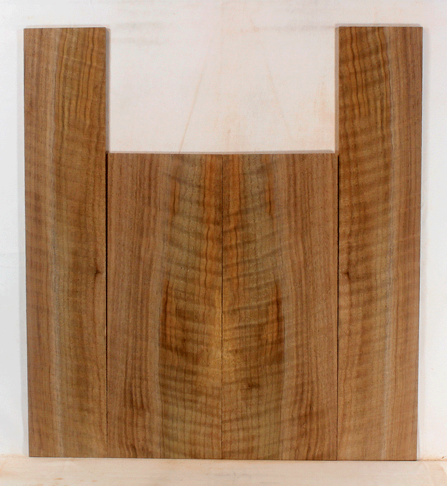 Claro Walnut Ukulele Back and Sides, Baritone Size, Orchard Recovery Eco-friendly, Great Color, Contrast, and Figure (LD93)