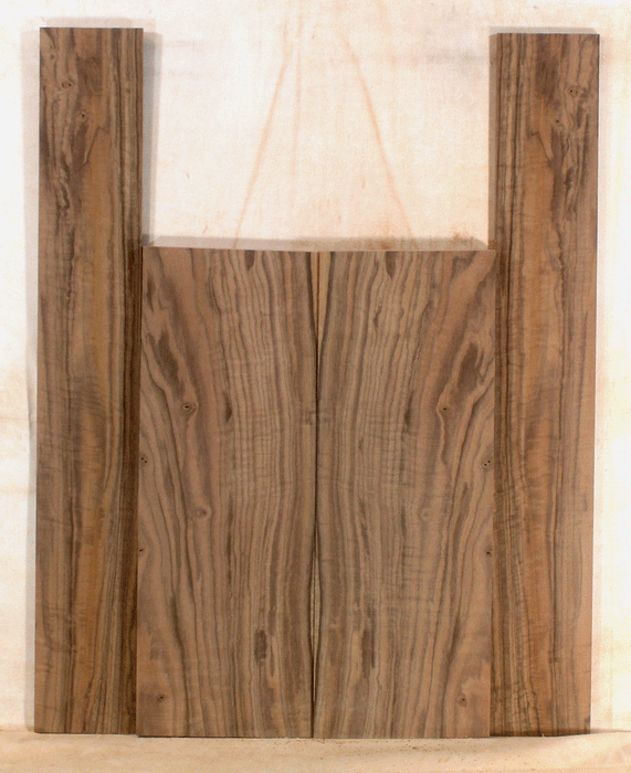 Claro Walnut Ukulele Arch Top Back and Sides, Baritone Size, Orchard Recovery Eco-friendly (LE87)