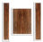 Claro Walnut Ukulele Arch Top Back and Sides, Baritone Size, Orchard Recovery Eco-friendly (LE87)