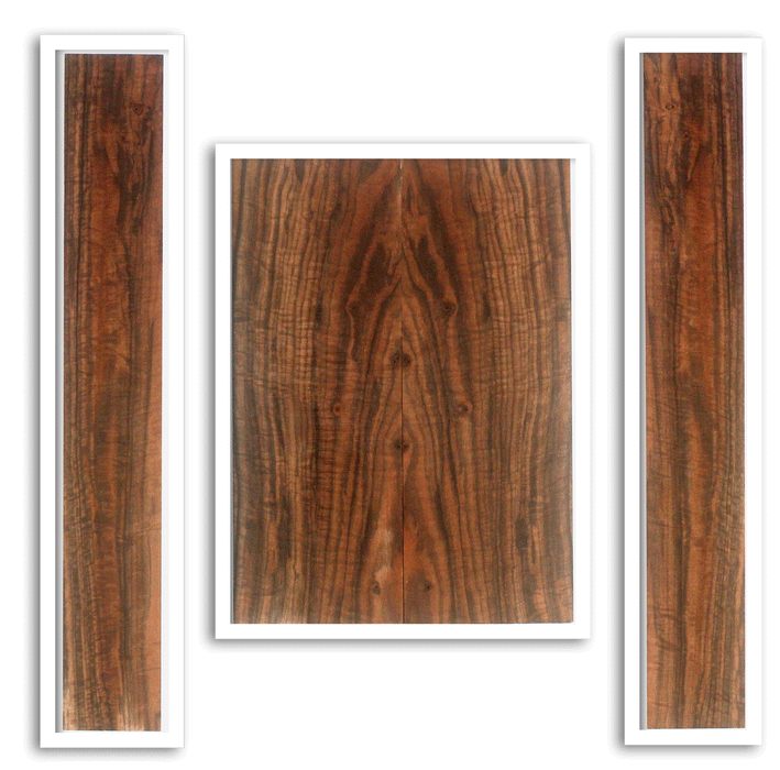 Claro Walnut Ukulele Arch Top Back and Sides, Baritone Size, Orchard Recovery Eco-friendly (LE87)