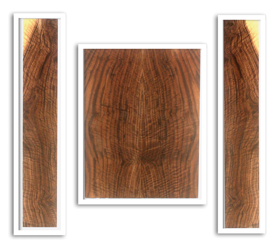 Claro Walnut Ukulele Arch Top Back and Sides, Baritone Size, Orchard Recovery Eco-friendly (LE88)