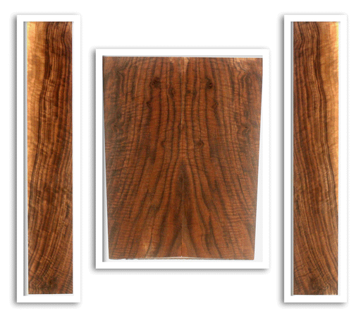 Claro Walnut Ukulele Arch Top Back and Sides, Baritone Size, Orchard Recovery Eco-friendly (LE89)