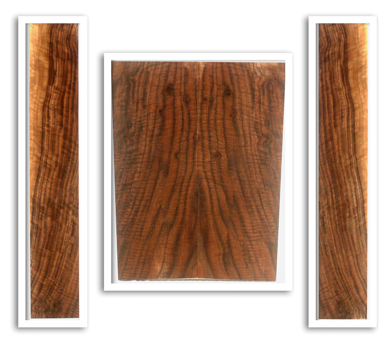 Claro Walnut Ukulele Arch Top Back and Sides, Baritone Size, Orchard Recovery Eco-friendly (LE89)