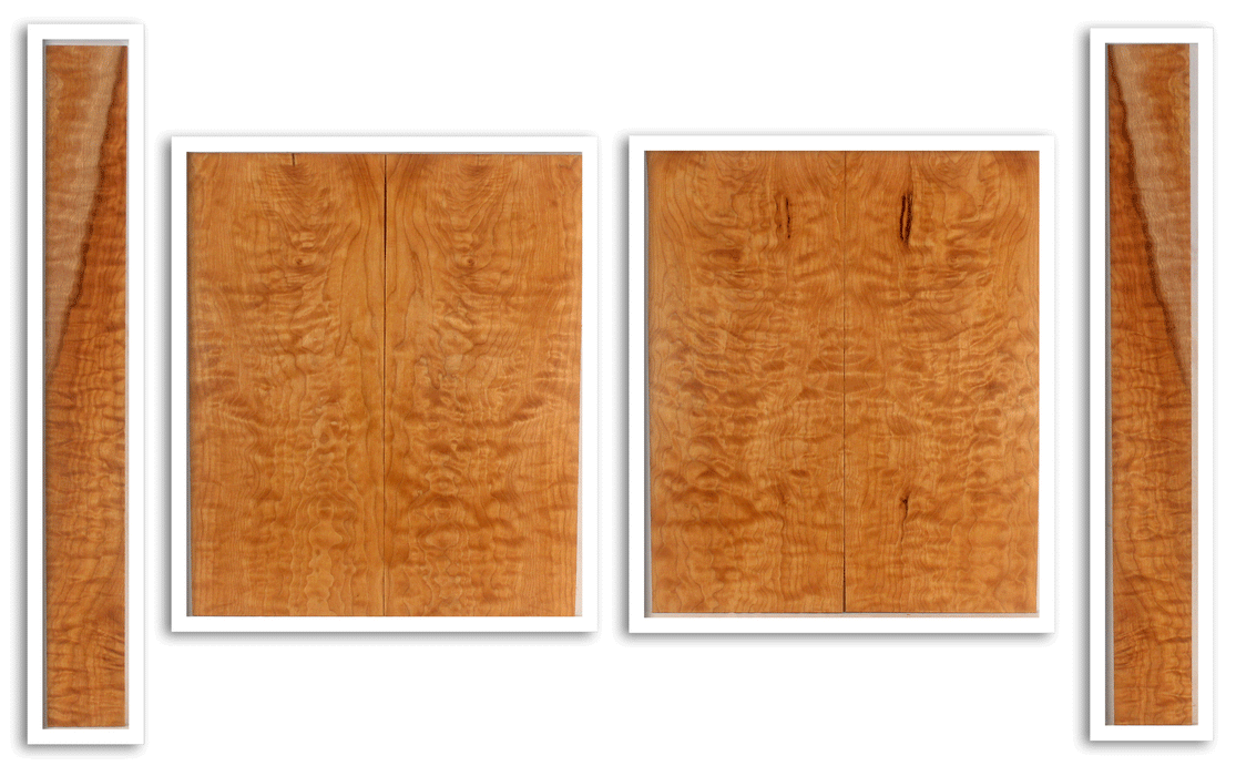 Maple Quilted Ukulele Top, Back, and Sides