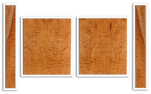 Maple Quilted Ukulele Top, Back, and Sides