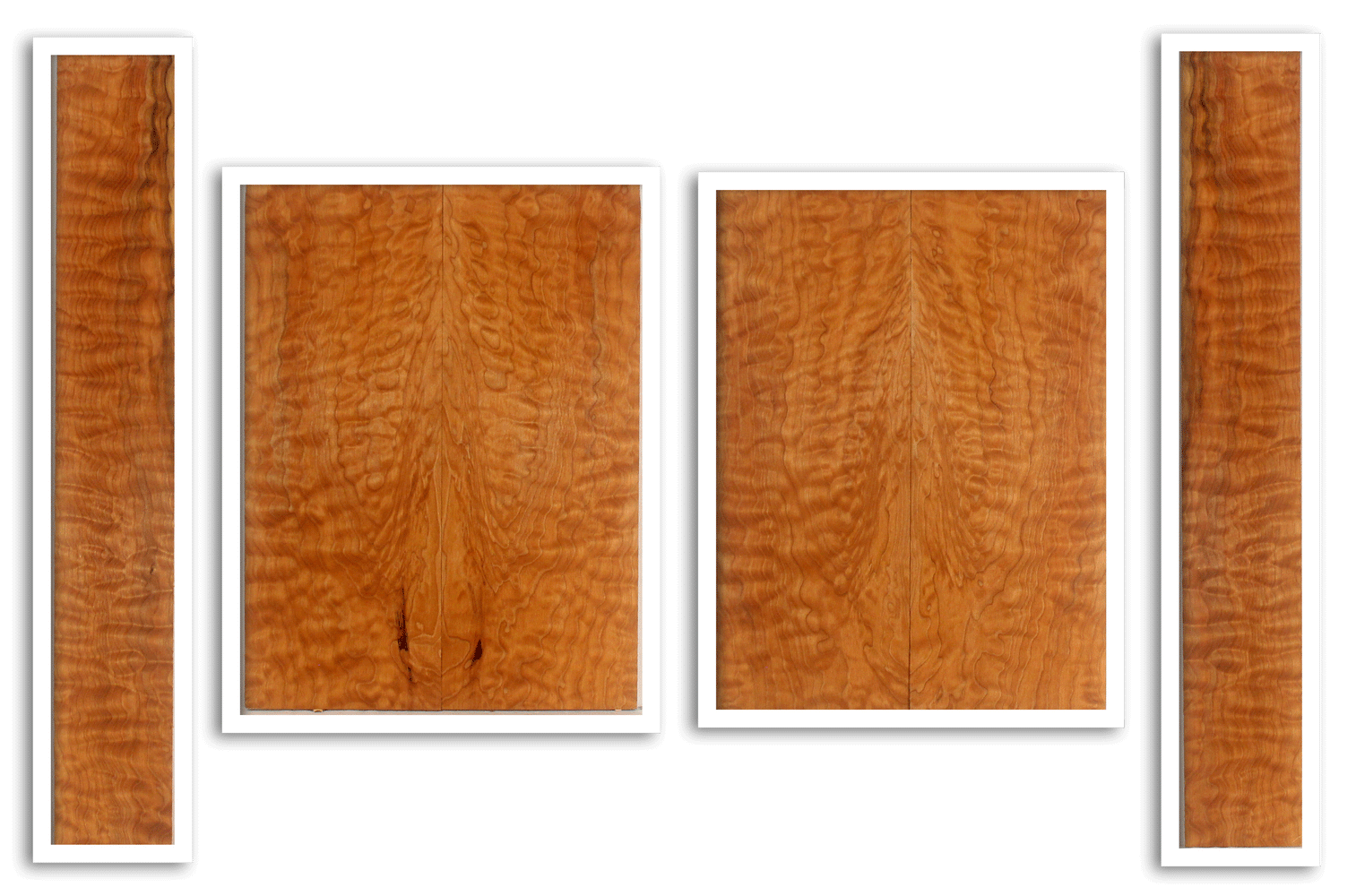 Quilted Maple Ukulele Top, Back, and Sides