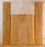 Maple Ukulele Back and Sides Set, Baritone Size, Fiddle Back Figure (LF57)