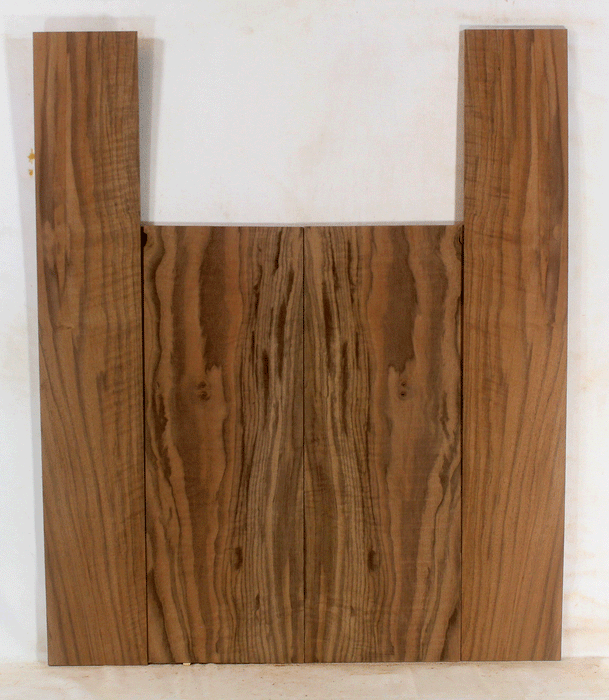 Claro Walnut Ukulele Back and Sides, Baritone Size, Orchard Recovery Eco-friendly, Great Color, Contrast, and Figure (LG27)
