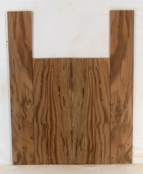 Claro Walnut Ukulele Back and Sides, Baritone Size, Orchard Recovery Eco-friendly, Great Color, Contrast, and Figure (LG28)