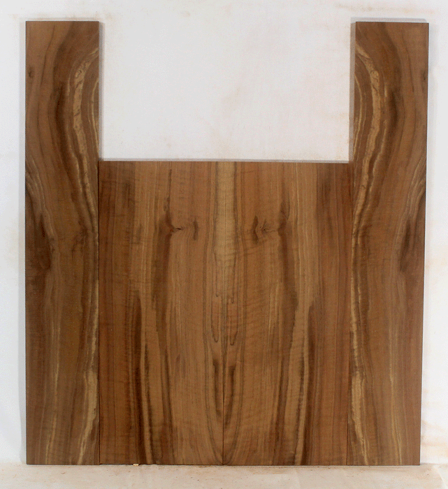 Claro Walnut Ukulele Back and Sides, Baritone Size, Orchard Recovery Eco-friendly, Great Color, Contrast, and Figure (LG30)