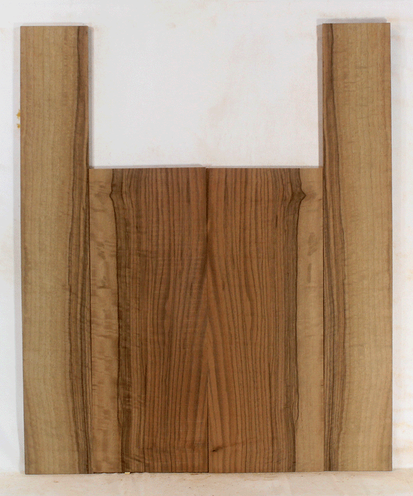Claro Walnut Ukulele Back and Sides, Baritone Size, Orchard Recovery Eco-friendly, Great Color, Contrast, and Figure (LG34)