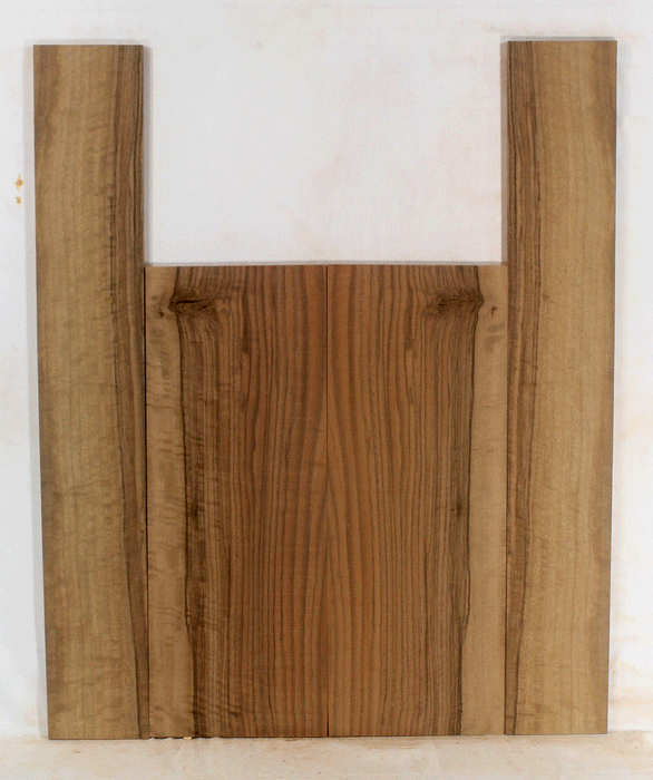 Claro Walnut Ukulele Back and Sides, Baritone Size, Orchard Recovery Eco-friendly, Great Color, Contrast, and Figure (LG35)