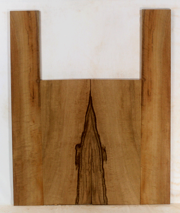 Claro Walnut Ukulele Back and Sides, Baritone Size, Orchard Recovery Eco-friendly, Great Color, Contrast, and Figure (LG46)