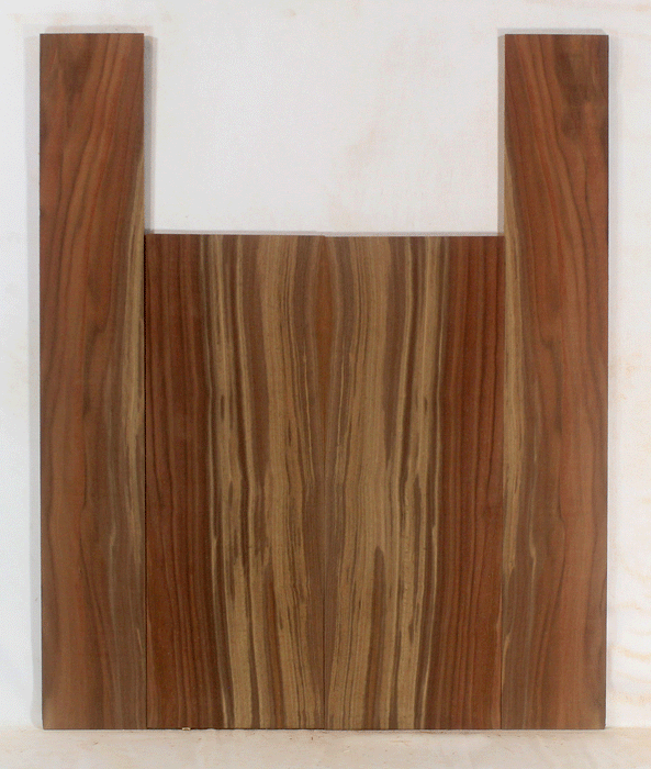 Claro Walnut Ukulele Back and Sides, Baritone Size, Orchard Recovery Eco-friendly, Great Color, Contrast, and Figure (LG54)