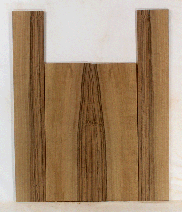 Claro Walnut Ukulele Back and Sides, Baritone Size, Orchard Recovery Eco-friendly, Great Color, Contrast, and Figure (LG62)
