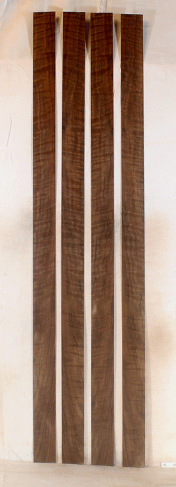 Claro Walnut Bow Veneer